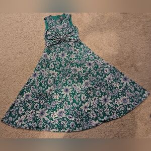 Vince Camuto Green Floral Dress Size 2